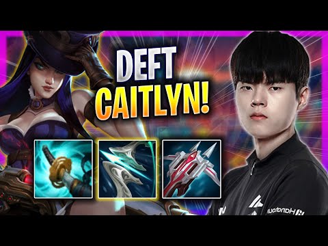 DEFT DOMINATING WITH CAITLYN! - DK Deft Plays Caitlyn ADC vs Draven! | Bootcamp 2023