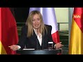 Meloni Stupefatta Alla Domanda Se è Allergica Alla Germania Ho Difficoltà Solo Con Il Tedesco