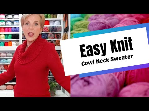 15. Easy Knit - Cowl Neck Sweater