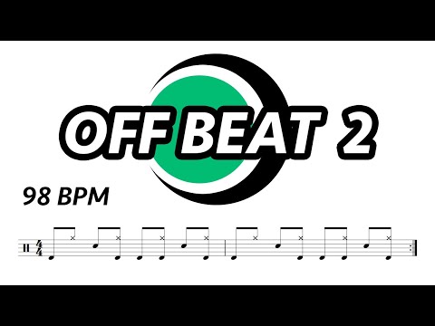 Off Beat Drum Loop 2 (98 bpm) | Drum Groove | Drum Beat | Drum Track | Drums Only | Metronome 98 bpm