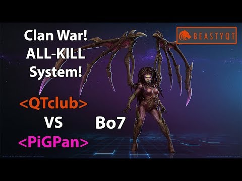 StarCraft 2: QTclub VS PiGPan Bo7 ALL-KILL System!