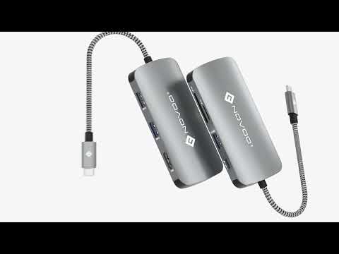 NOVOO R8 Pro 8 IN 1 USB C HUB Commercial Video