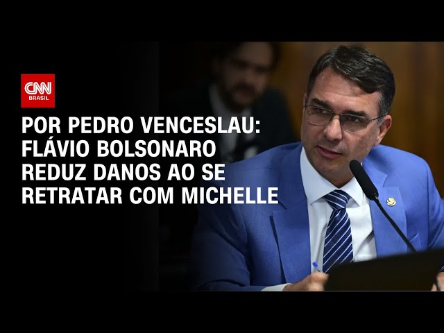 Análise: Flávio Bolsonaro reduz danos ao se retratar com Michelle  | CNN 360°
