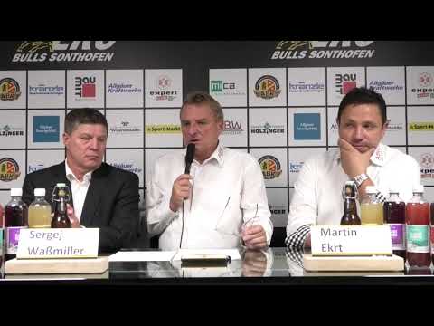 ERC Sonthofen | Pressekonferenz Bulls vs. ECDC Memmingen Indians