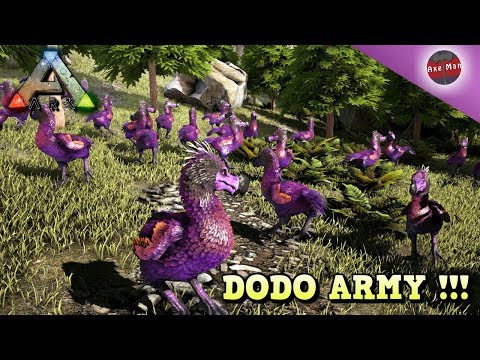 DODO ARMY KILL AND DESTROY EVERYTHING  | ARK RAGNAROK