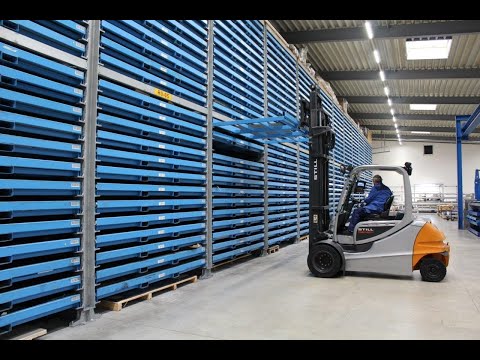 Böckelt Tower storage system for sheet metal plates