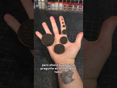 ⚫️ La OREO más Pequeña del Mundo! ⚫️#pintarminiaturas #impresion3d #oreo #miniaturas