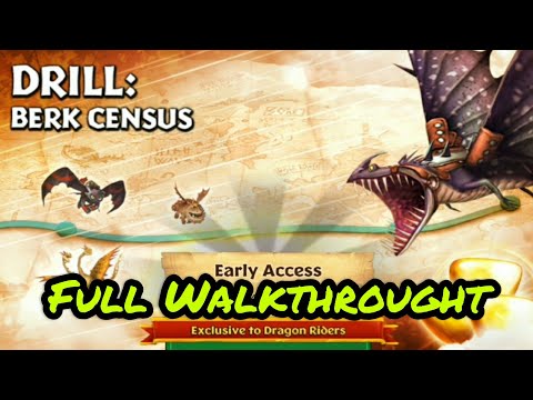 DRILL: BERK CENSUS Completed | Full Walkthrought | Gauntlet Event | Dragons: Rise Of Berk