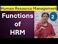 2 Function Of Human Resource Management