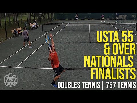 Playing Clay Court Doubles Tennis with USTA 55 & Over Mens National Finalists | 757 Tennis