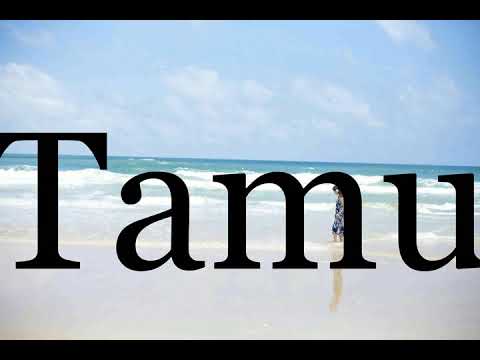 How To Pronounce Tamu🌈🌈🌈🌈🌈🌈Pronunciation Of Tamu