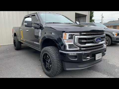 2020 Ford F250 Platinum Leveled on 35s Fuel Sledge Toyo AT3s