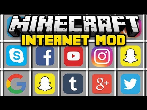 Minecraft INTERNET MOD (Mod Showcase)