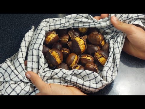 ¡De esta forma!¡las castañas perfectas!poca gente conoce este truco/sin horno/al freidora de aire