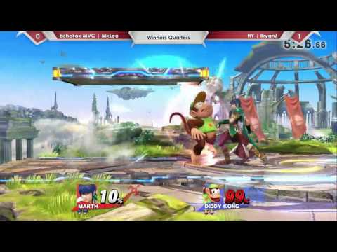 SP66 Echo Fox MVG | MkLeo (Marth) Vs. HY | BryanZ (Diddy Kong) - Winners Quarters - Smash 4