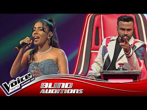 Saheja Deshapriya | Hankithi Kawana (හංකිති කවනා) | Blind Auditions | The Voice Teens Sri Lanka S3