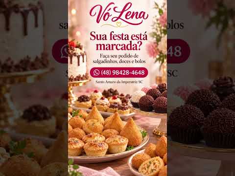 Encomendas de Bolos? | Vó Lena Salgadinhos, Bolos e Doces em Santo Amaro da Imperatriz | SC