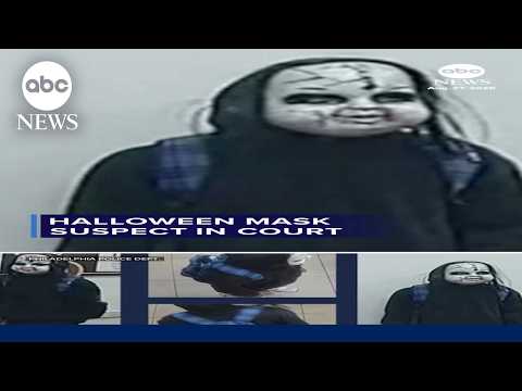 Halloween mask suspect in court