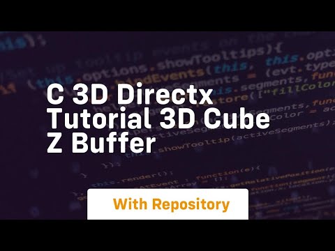 c 3d directx tutorial 3d cube z buffer
