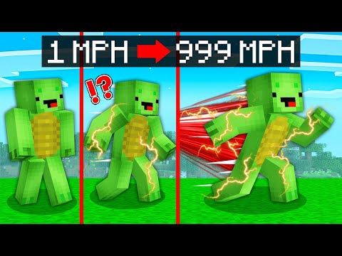 Mikey & JJ Became OVERSPEED in Minecraft - Maizen