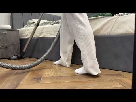 Cleaning home wearing white socks #vacuumingasmr