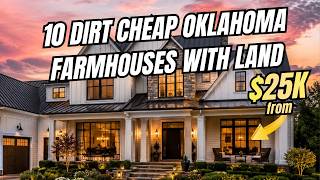 10 Affordable Oklahoma Farmhouses with LAND | Hidden GEM