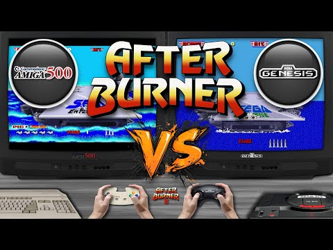After Burner II 🎮 Amiga 500 vs Sega Genesis | Side-by-Side Comparison