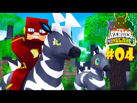 CAPTURAMOS UM POKÉMON ZEBRA | Minecraft POKÉHEROES #04