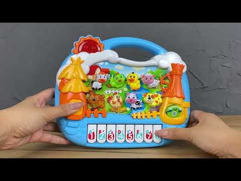 Музичне піаніно WToys Звірятка малюки ноти, цифри, 8 казок, віршики, пісні (TK - 72406)