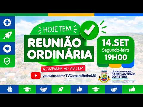 SESSAO ORDINARIA  15/09/2026 | SANTO ANTONIO DO RETIRO MG
