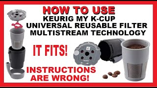How To Use Keurig My K-Cup Universal Reusable Filter MultiStream Technology - Review Install Plus