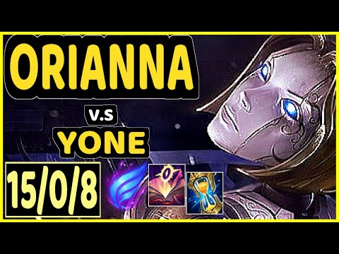 ORIANNA vs YONE - 15/0/8 KDA MID GAMEPLAY - EUW Ranked GRANDMASTER