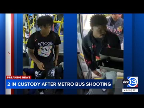 2 suspects linked to bus shooting that killed a woman taken into custody and charged, METRO says