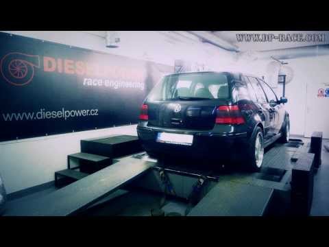VW Golf IV 1.9TDI 150PS to 220PS @ 474Nm - DIESELPOWER dyno tuning: www.dp-race.com