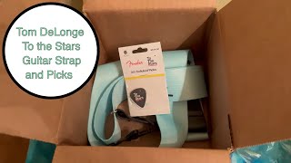 Unboxing Tom DeLonge To the Stars Guitar Strap and Picks