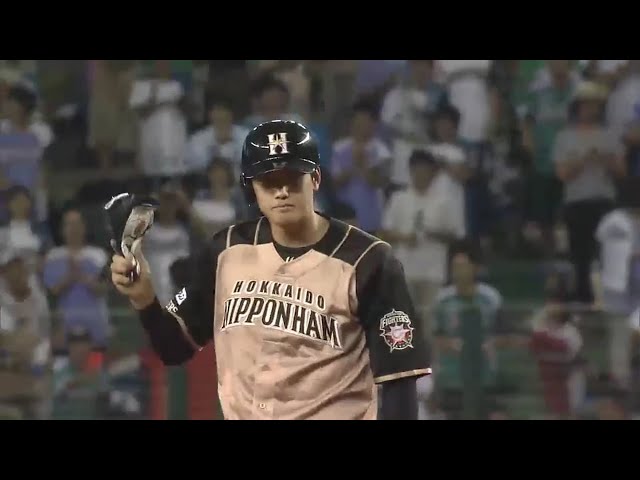 【4回表】ファイターズ・大谷 リードを広げるタイムリー2ベース!! 2016/7/26 L-F