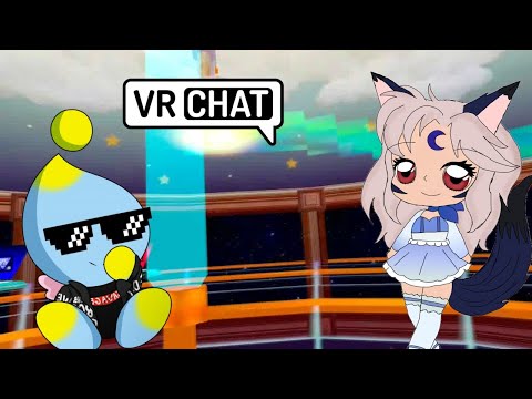 LEARNING ABOUT CHAO...Yina Meets Cheese and Explores the Chao Garden (ft. other Chao) - VRChat