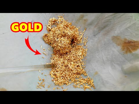 Gold recovery techniques Gold plated pins circuit board scrap
