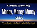 ABBA - Money, Money, Money Karaoke Lower Key