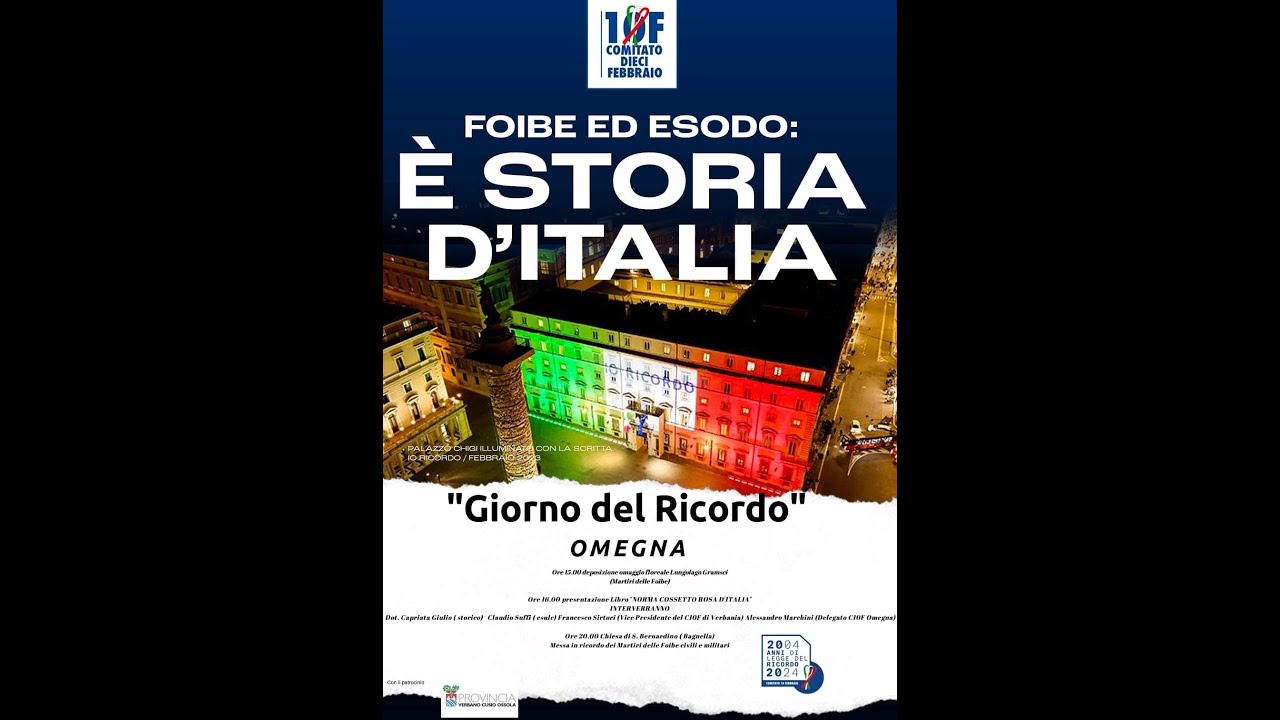 Incontro 10 2024 Febbraio Omegna - GIORNO DEL RICORDO