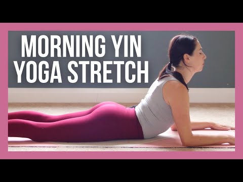 15 min Morning Yin Yoga Stretch for Beginners - NO PROPS (with Cleo!) thumbnail