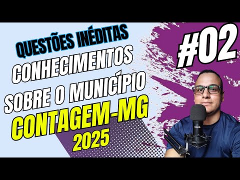 #02 QUESTIONS CONTAGEM MG GENERAL KNOWLEDGE KNOWLEDGE about the municipality 2025 #contagemmg