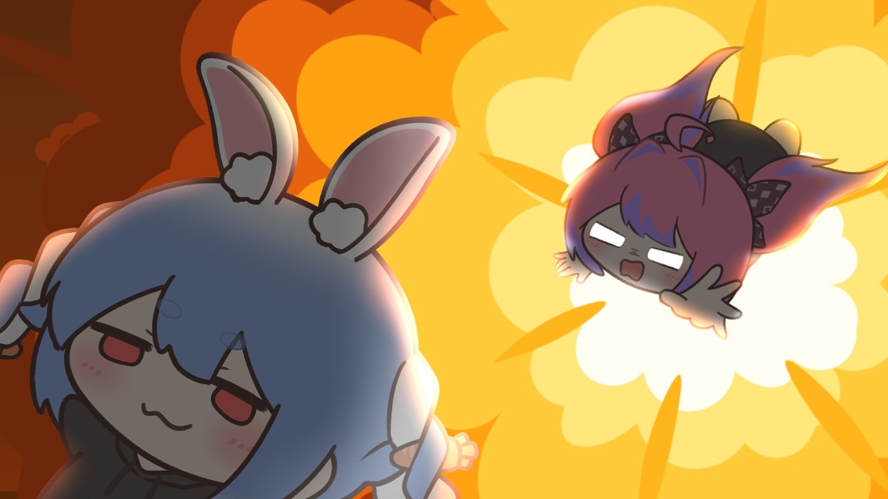 【手描き】ぺこらに返り討ちにされるヴィヴィ【兎田ぺこら/綺々羅々ヴィヴィ/ホロライブ】