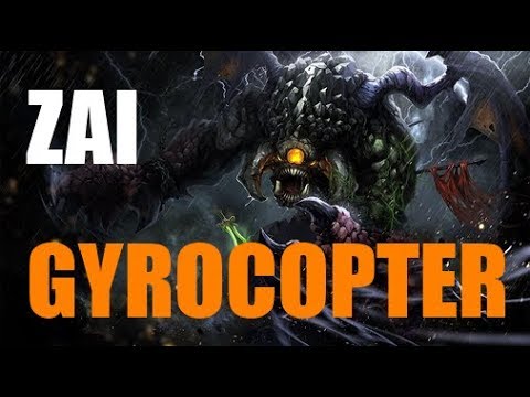 Zai [Gyrocopter] DEMOLISHER | 14-7 K-D | Allies Misery, Resolut1on | Dota 2 Pro Gameplay!