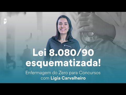 Lei 8.080/90 esquematizada - Enfermagem do Zero para Concurso - Prof. Ligia Carvalheiro