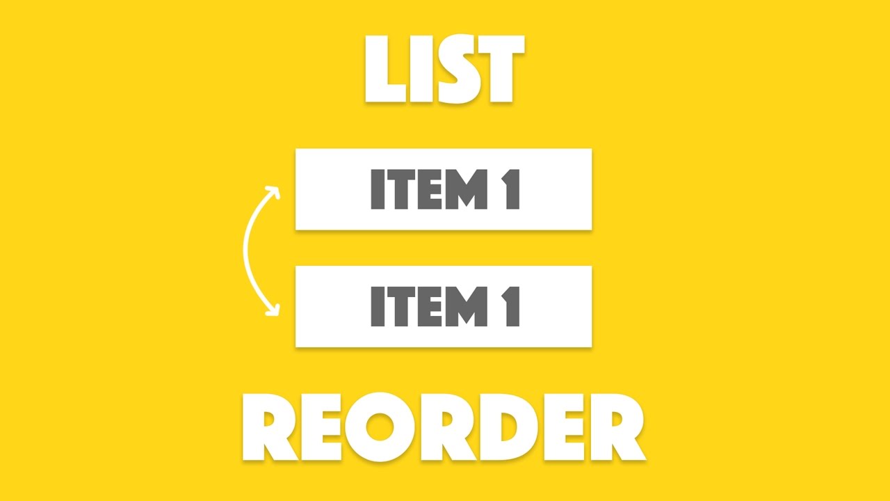 Reordering a List in Ionic