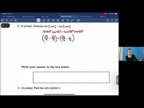 Quiz 14 Review--Math 195--Lesson 16--Fall Semester