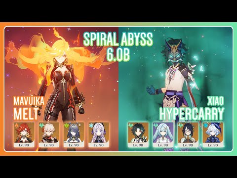 C0 Mavuika Melt & C0 Xiao Hypercarry | NEW Spiral Abyss 6.0b | Genshin Impact
