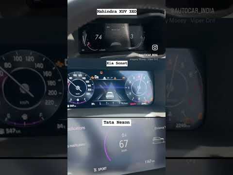 0-100 Test Kia Sonet,Xuv 3XO, Tata Nexon😈🔥💯#new #ytshorts #shorts #kia #tata #mahindra #youtube