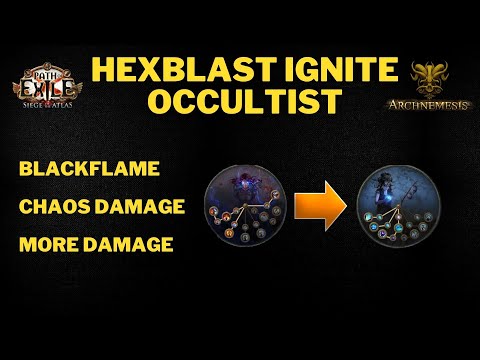 POE 3.17 Ignite Hexblast Occultist. Smooth 1 button mapper. Build Update #3